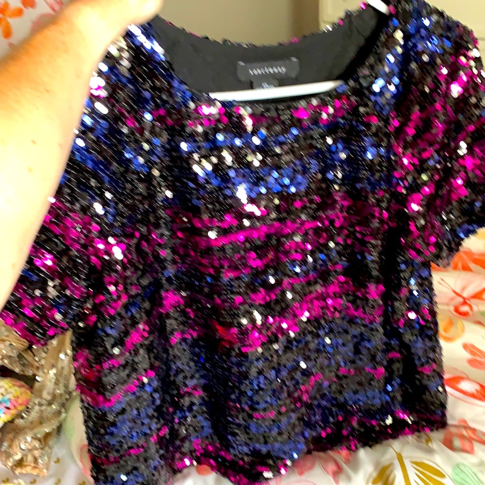 Sanctuary sequin top in size XS worn 1x